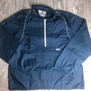 (VTG) Men’s L Windcrest Navy Windbreaker/Pullover